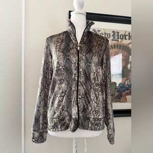 Preloved Snakeskin Print Women's Jacket